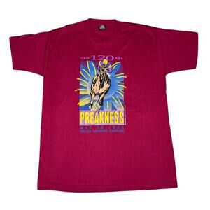 Vintage 90s 120th Preakness Horse Racing Maryland T-Shirt